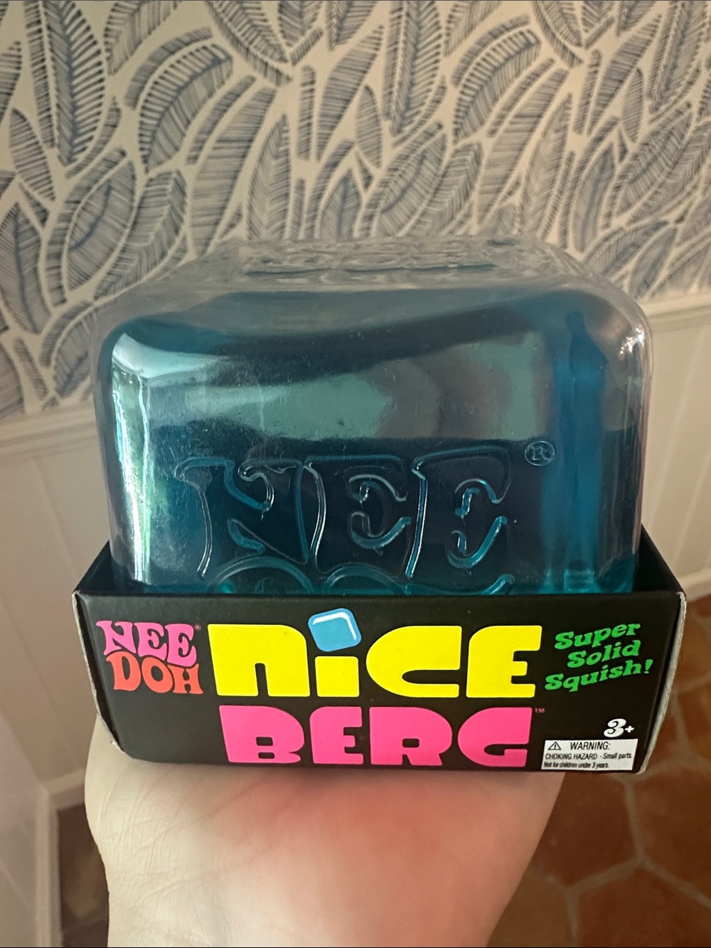 Schylling NeeDoh Niceberg Super Solid Squish - Blue